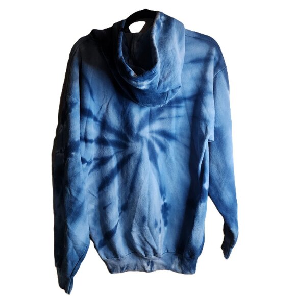 Blue Psychedelic Mushroom Hoodie Unisex Size M - Picture 3 of 5